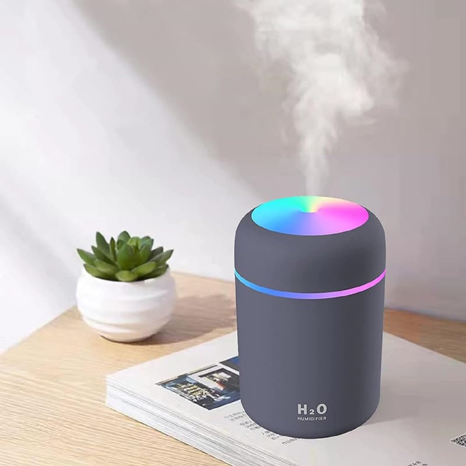 Ultrasonic Cool Mist Humidifier & Essential Oil Diffuser - Quiet Small Room Air Moisturizer for Home, Office, Nursery | Perfect for Dry Air Relief, Aromatherapy & Better Sleep