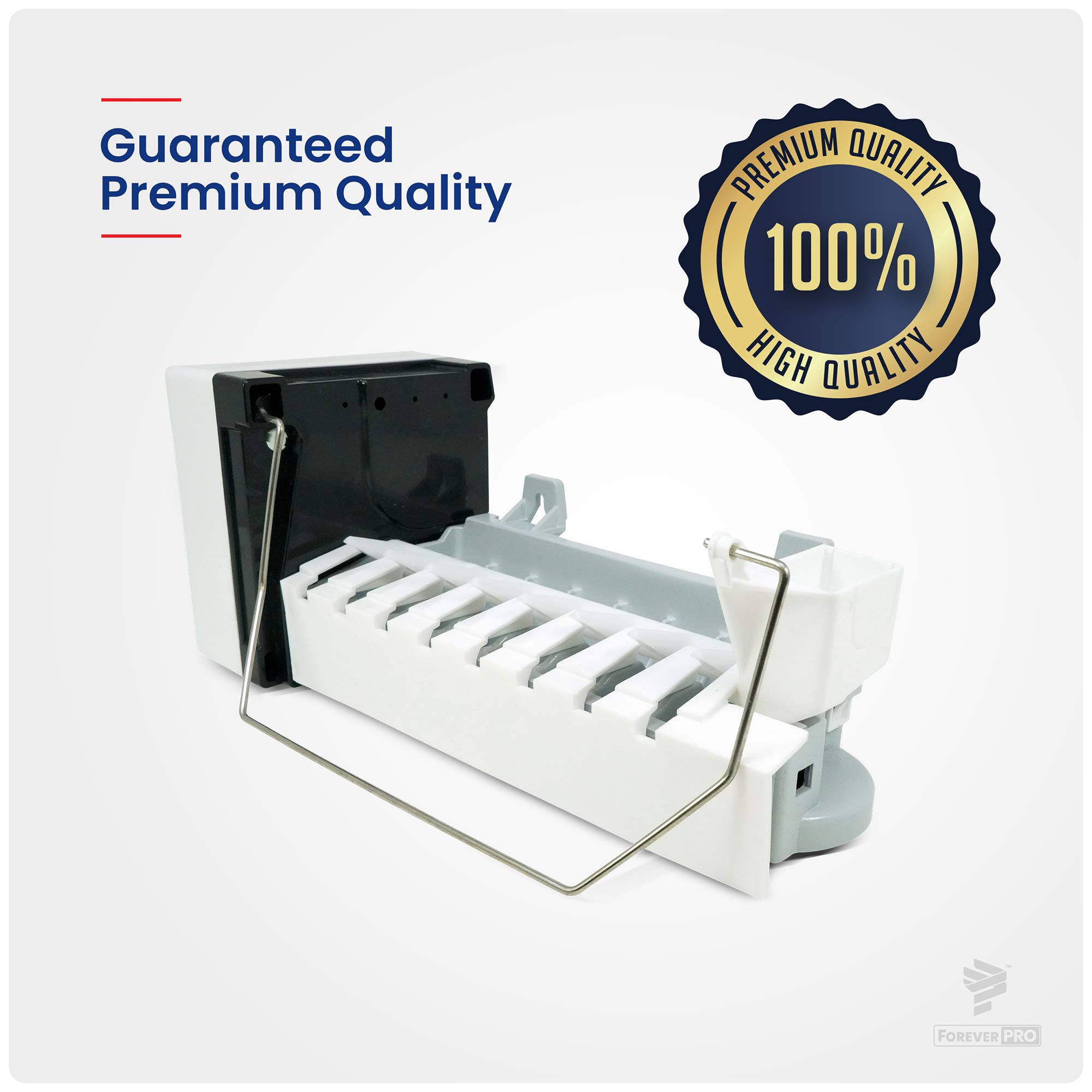 ForeverPRO D7824706Q Replacement Icemaker Compatible with Whirlpool Refrigerator Models D7824706Q, 0056504, 0056599, 0056605 - Perfect for Kitchen Appliance Repair & Ice Maker Replacement