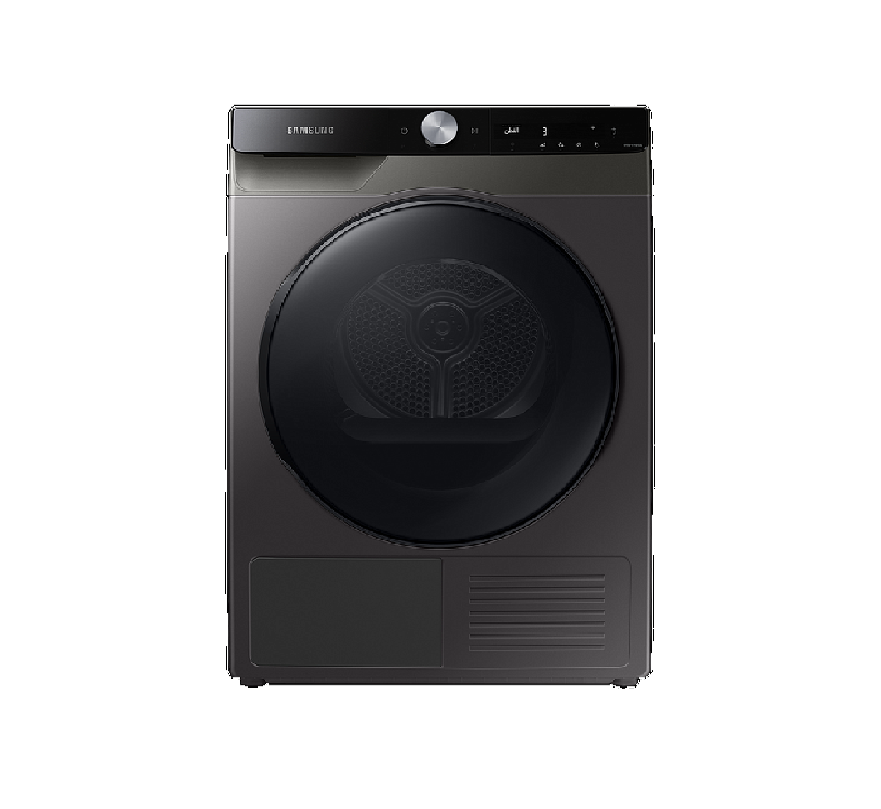 Samsung 9kg Front Load Dryer with 17 Wash Programs - Energy Efficient Black Laundry Dryer for Home & Apartment Use