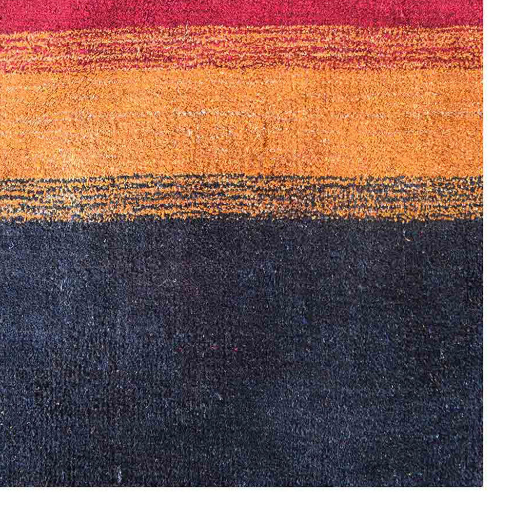 Handmade Amber Wool Hand-Knotted Area Rug - Traditional Persian Design for Living Room, Bedroom & Home Decor