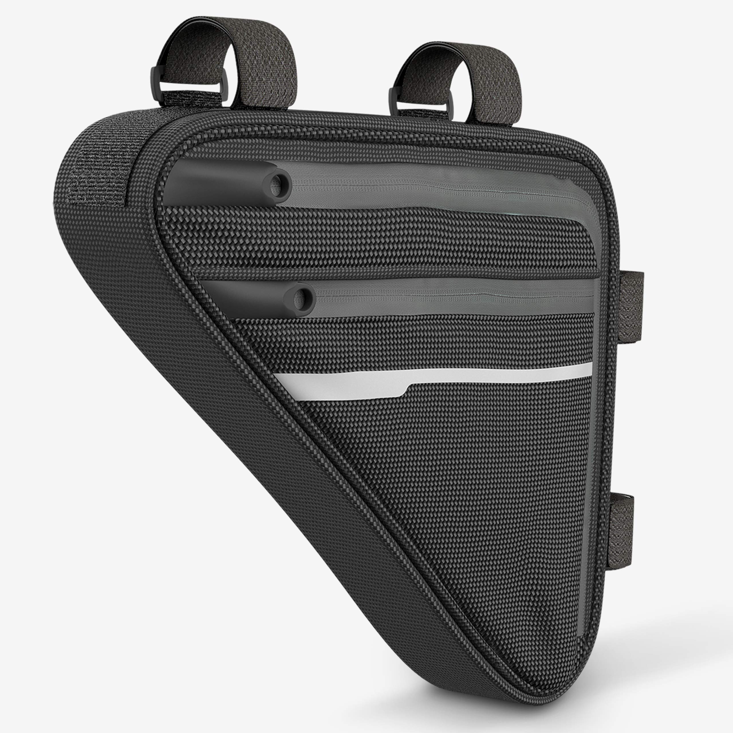 VELMIA Waterproof Reflective Triangle Bike Frame Bag - Large Storage for Bicycle Lock, Tools & Jacket - Durable Cycling Pouch for Commuting, Mountain Biking & Outdoor Adventures