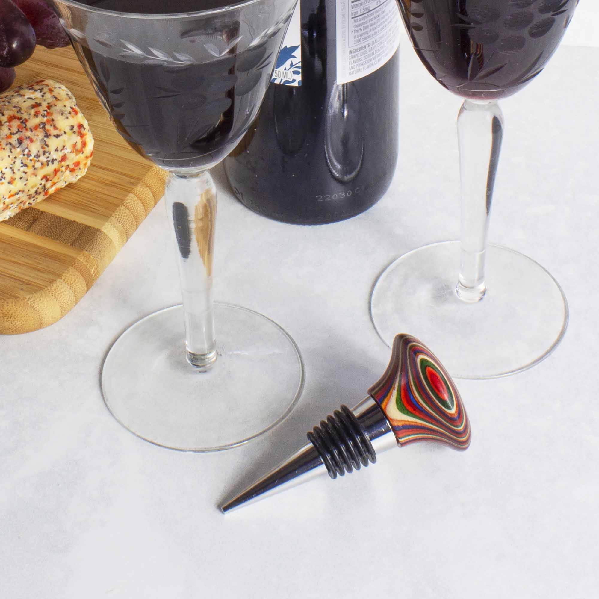 Baltique® Marrakesh Collection Decorative Glass Bottle Stopper - Elegant Wine & Olive Oil Bottle Sealer for Home Bar, Kitchen & Gift Giving