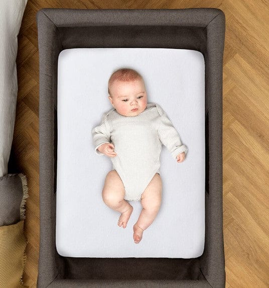 Silver Cross Slumber Sleep and Go Sheet - White - Soft & Breathable Crib Sheet for Newborns & Infants - Perfect for Nursery, Travel & On-the-Go Use