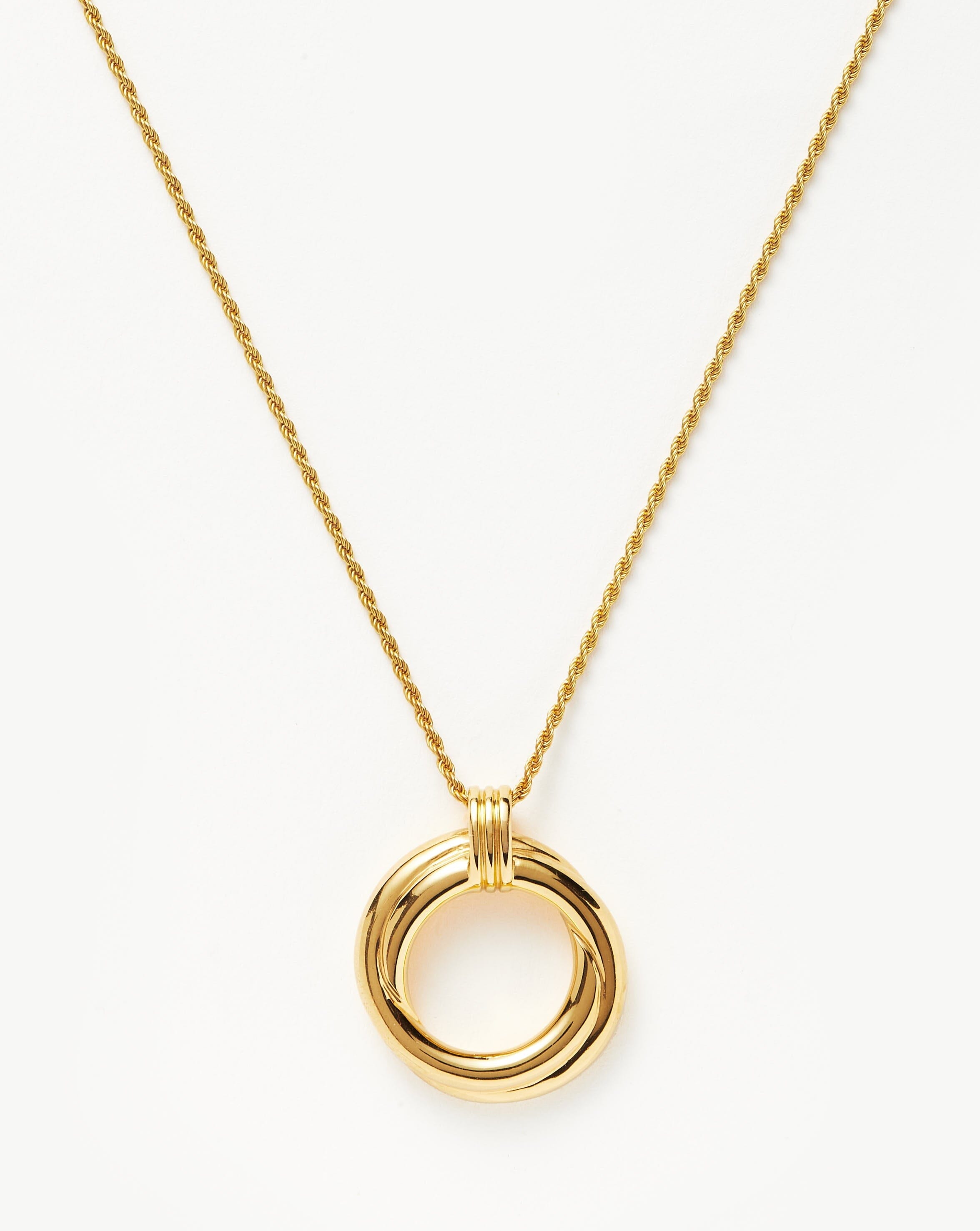 Lucy Williams Entwine Necklace - Elegant Gold Plated Pendant Jewelry for Women | Perfect for Date Night, Wedding & Special Occasions