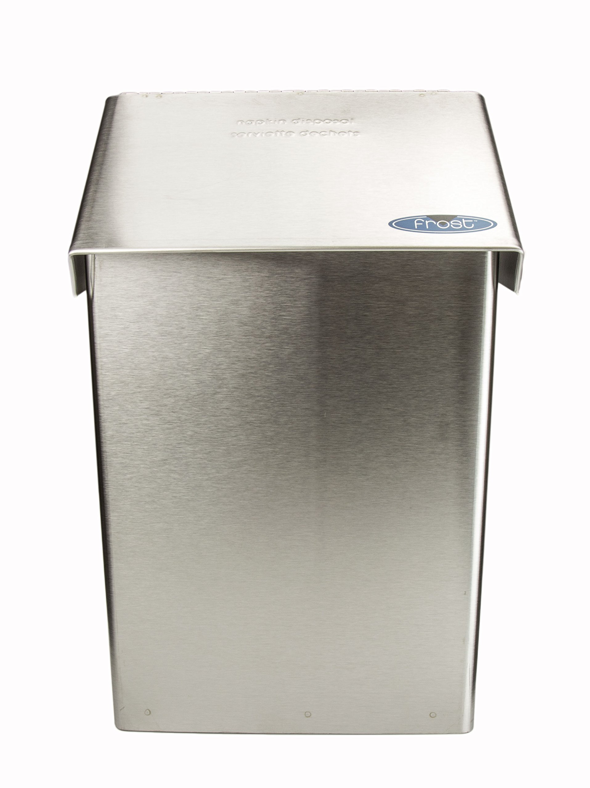 Frost 622 Napkin and Tampon Disposal - Stainless Steel Sanitary Waste Bin for Bathrooms & Restrooms | Perfect for Home, Office, and Public Restroom Hygiene