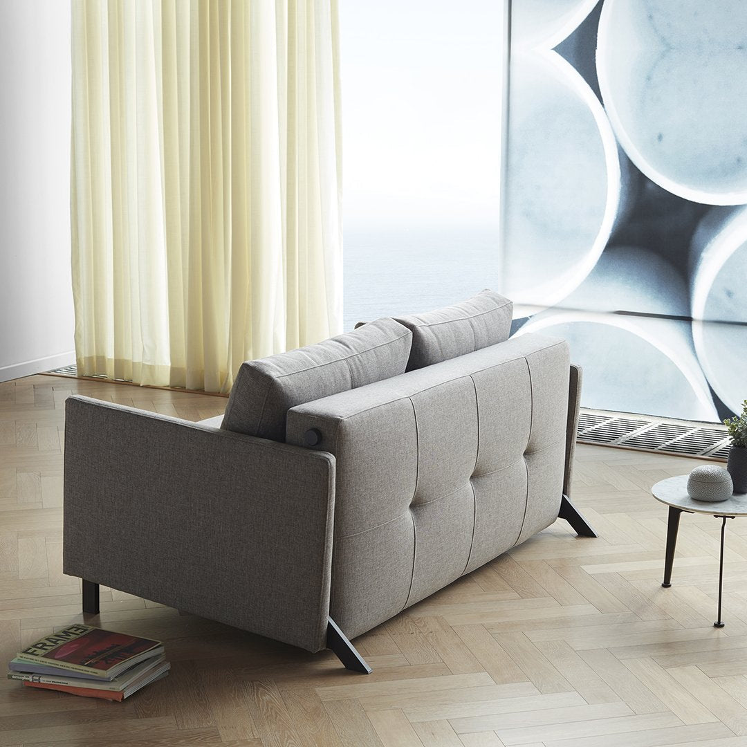 Luxury Cubed 02 Deluxe Sofa with Arms - Full Size Modern Sectional Couch for Living Room, Lounge & Home Theater Comfort