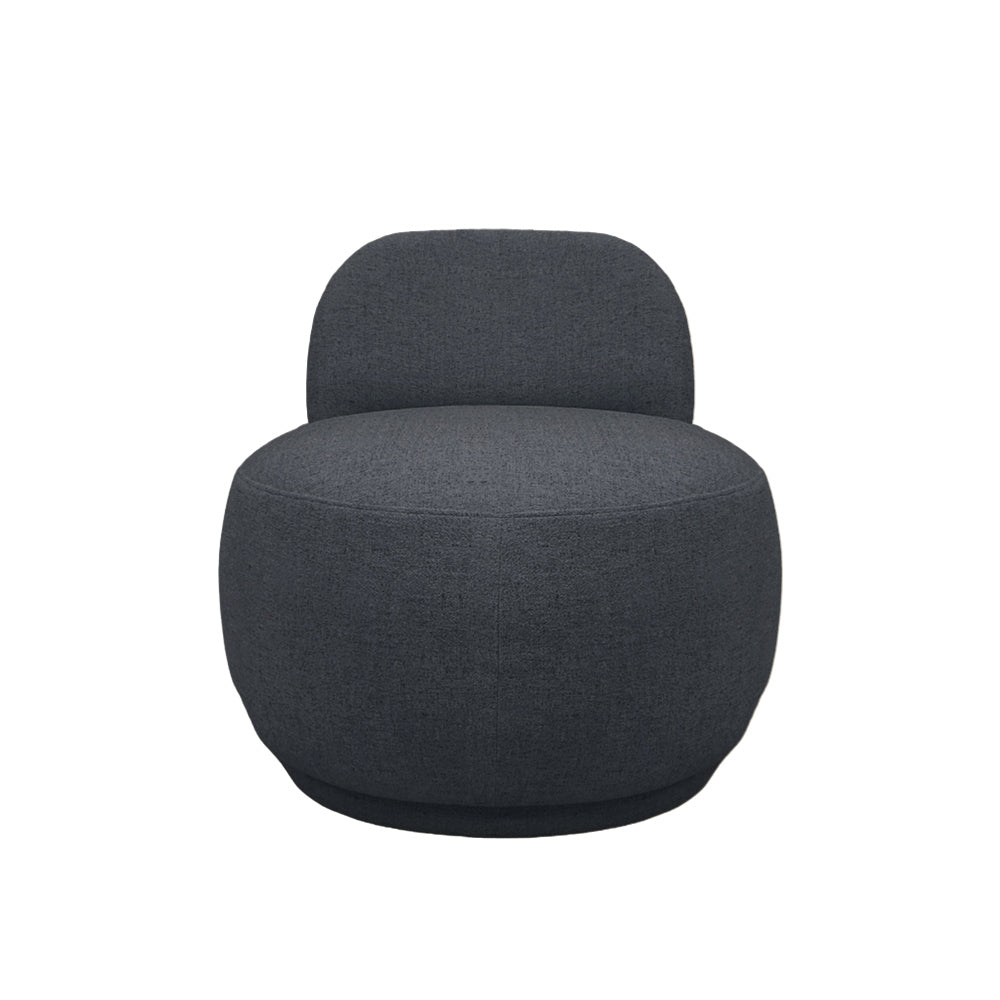 Milan Armchair - Modern Accent Chair for Living Room, Bedroom & Office - Comfortable Upholstered Lounge Chair with Wooden Legs