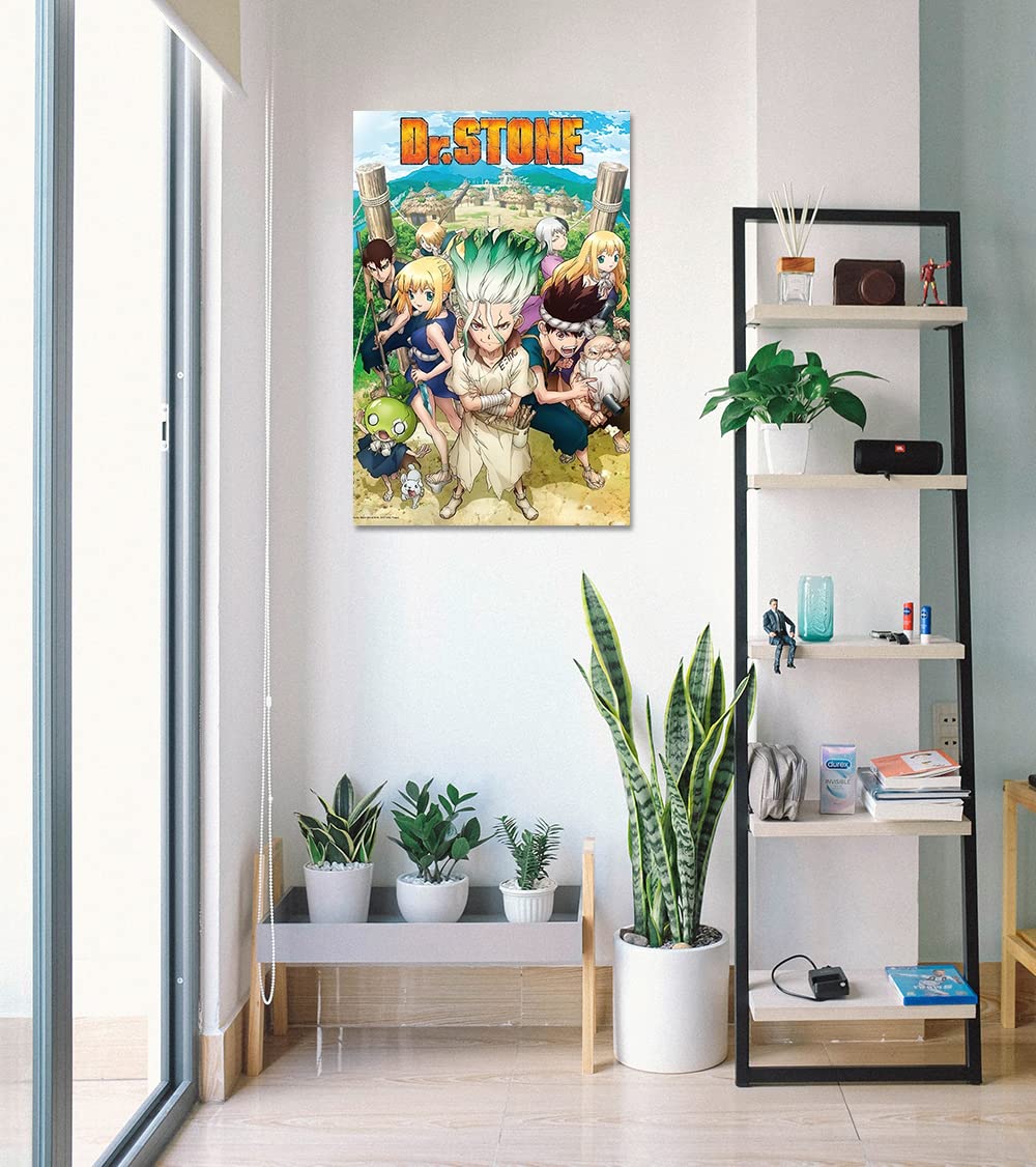 Dr. Stone Anime Poster 24x36 Inches - Official Manga & TV Show Wall Art - Perfect for Bedroom, Living Room, or Office Decor