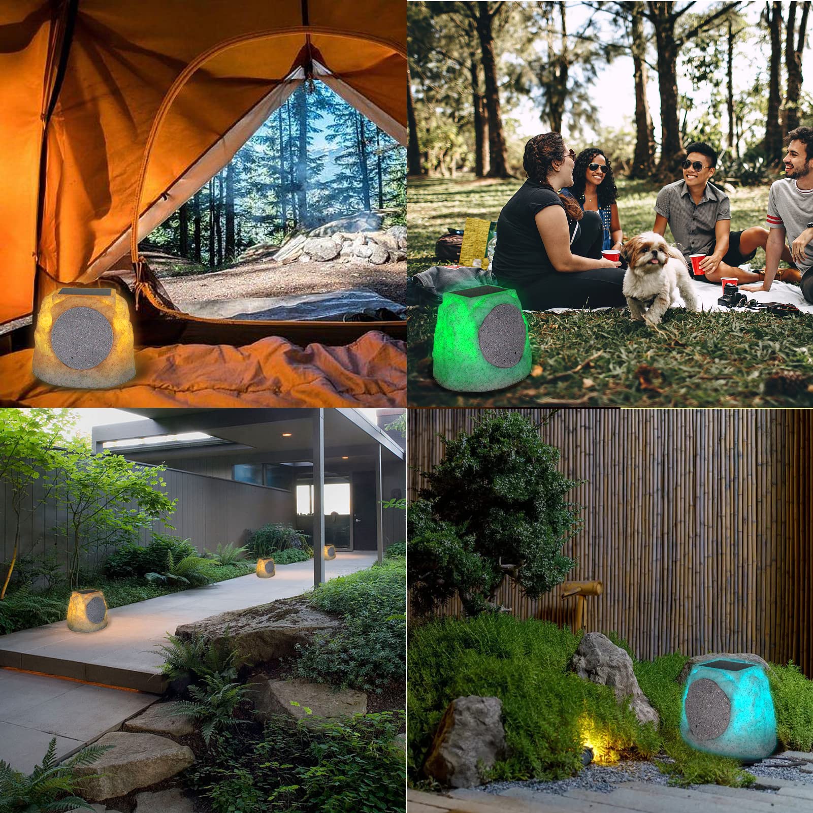 Outdoor Rock Speaker - Wireless Bluetooth Waterproof Speaker for Garden, Patio, Party, Pool - Perfect for Backyard BBQs, Beach Gatherings & Outdoor Entertainment