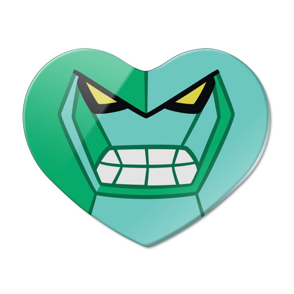 Ben 10 Diamondhead Heart-Shaped Acrylic Fridge Magnet - Fun Collectible for Kids' Rooms, Lockers & Refrigerators