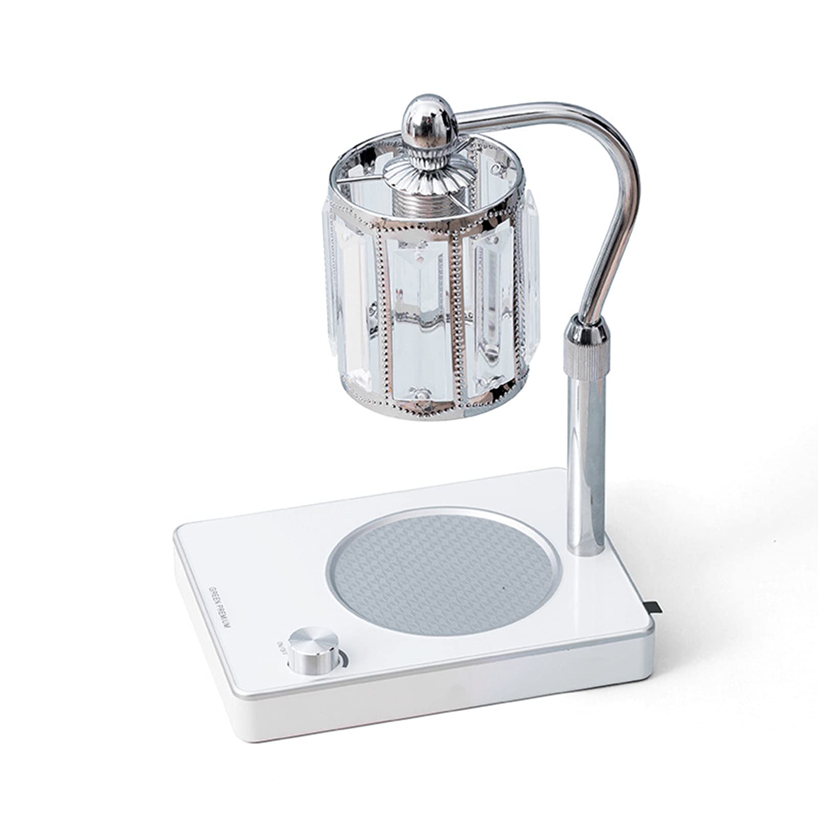 SXFYWYM Adjustable Height Crystal Fragrance Candle Warmer Lamp - USB Powered Wax Melter with Acrylic Base & Dimmable Aroma Diffuser for Home, Office, Spa Relaxation and Romantic Ambiance
