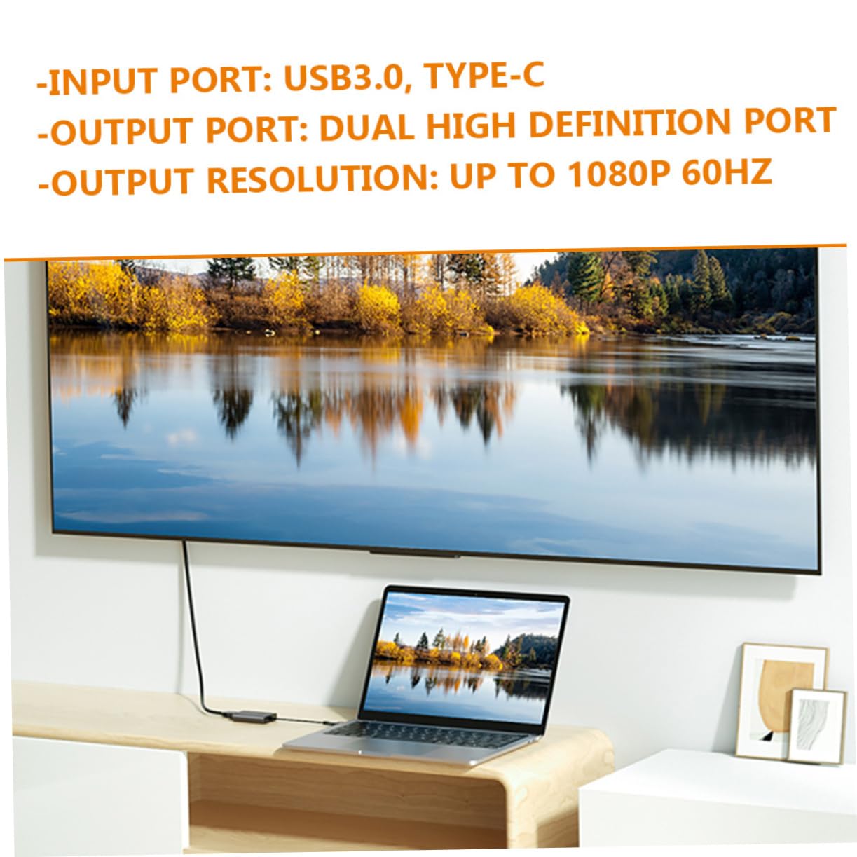 HOMSFOU USB Hub for Laptop - 4-Port USB 3.0 Extension Adapter with Fast Data Transfer - Extra USB Ports for MacBook, PC, Desktop, Gaming Setup & Office Work