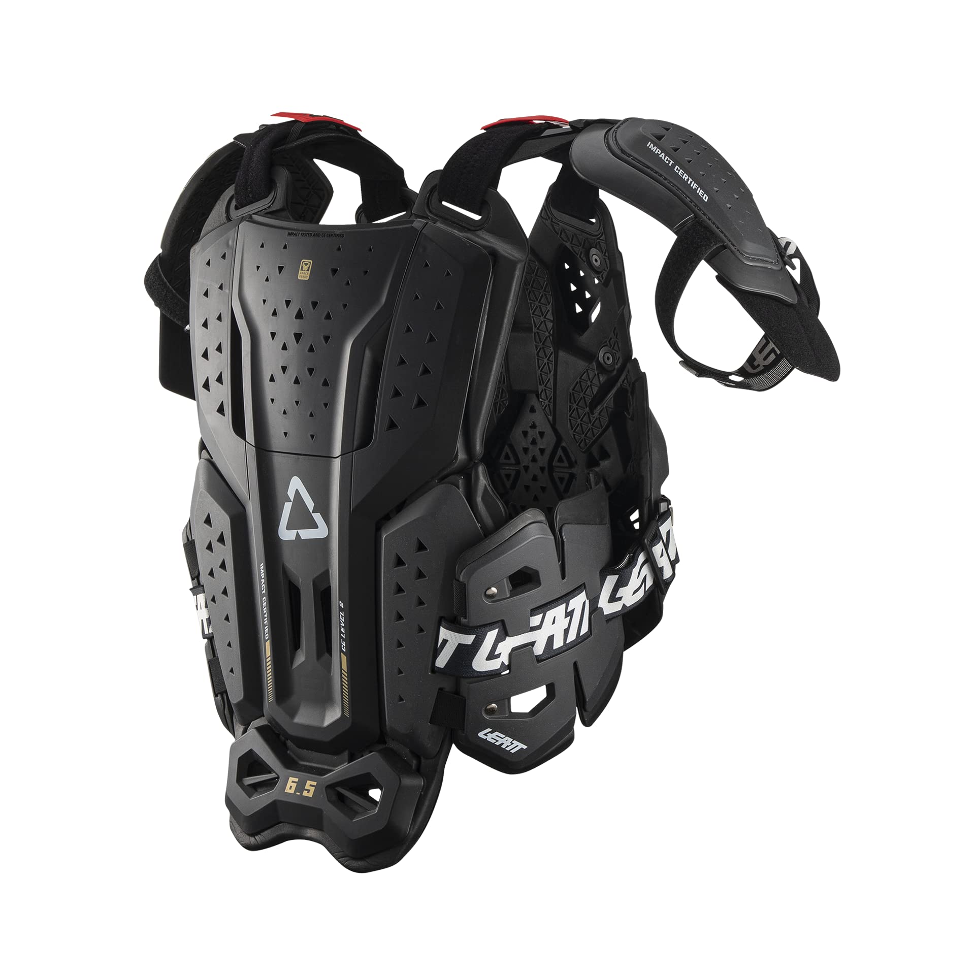 Leatt 6.5 Pro Adult Chest Protector - Motocross, MX & Off-Road Riding Gear (Black, XX-Large) - Impact Protection for Dirt Bike, ATV & Adventure Motorcycle Riders