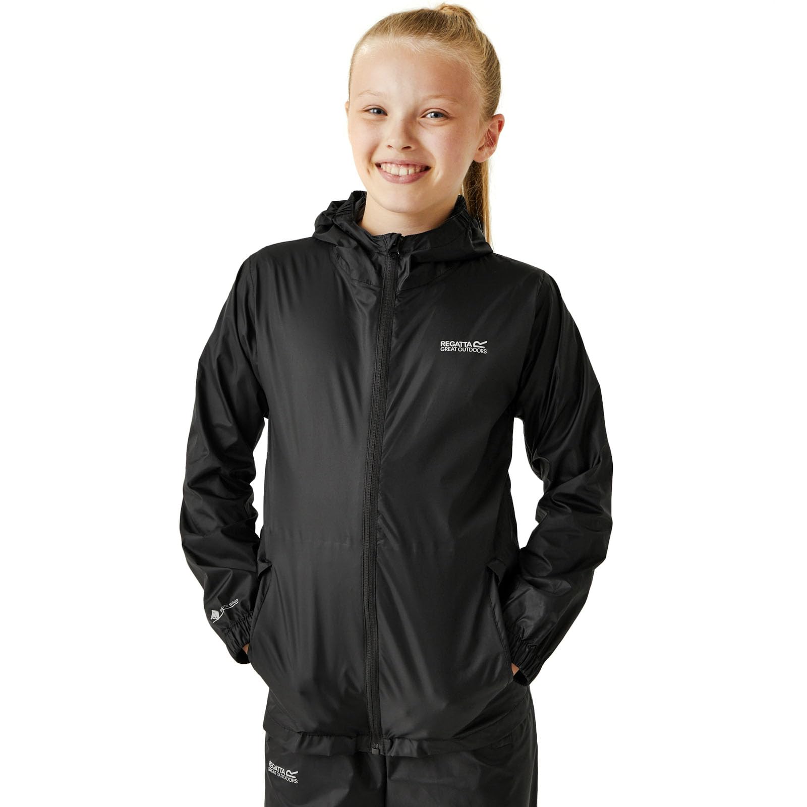 Regatta Kids Pack It III Waterproof Jacket - Unisex Raincoat for Boys & Girls | Outdoor Play, Hiking & School Wear