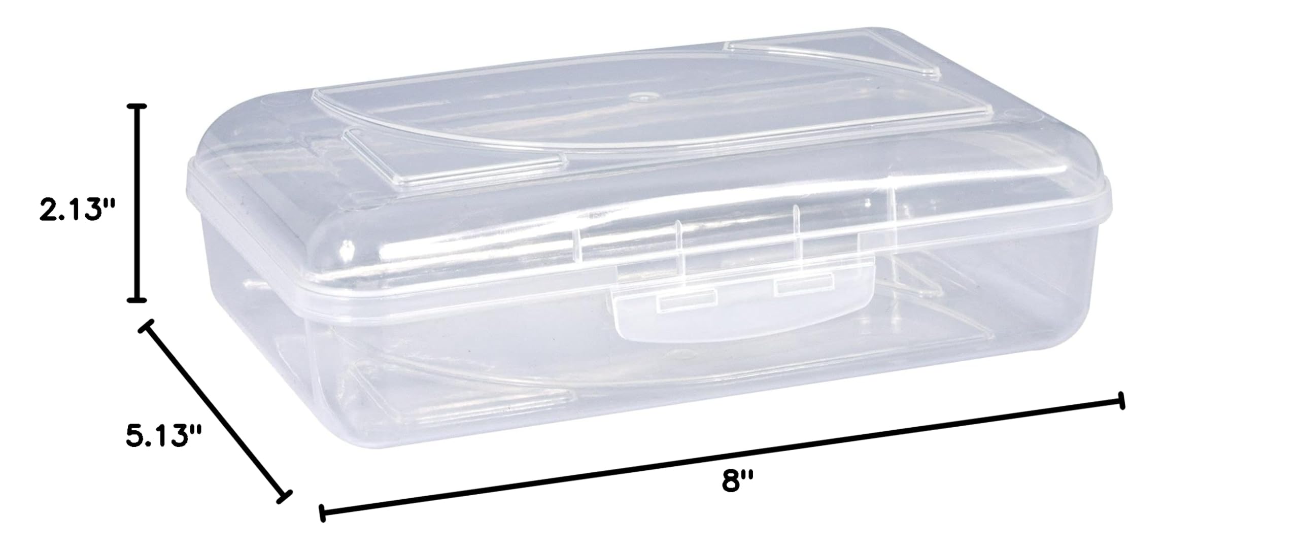 Cra-Z-Art Translucent Clear Pencil Case Box - Durable School Supplies Organizer for Students, Artists & Office Use