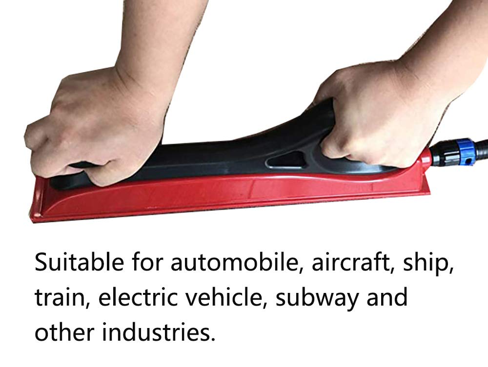 Dust-Free Dry Grinding & Vacuum Cleaning Hand/Push Plate - Metal Polishing Tool for Sheet Metal Spray Painting | Perfect for Auto Body Repair, Metalworking & DIY Projects