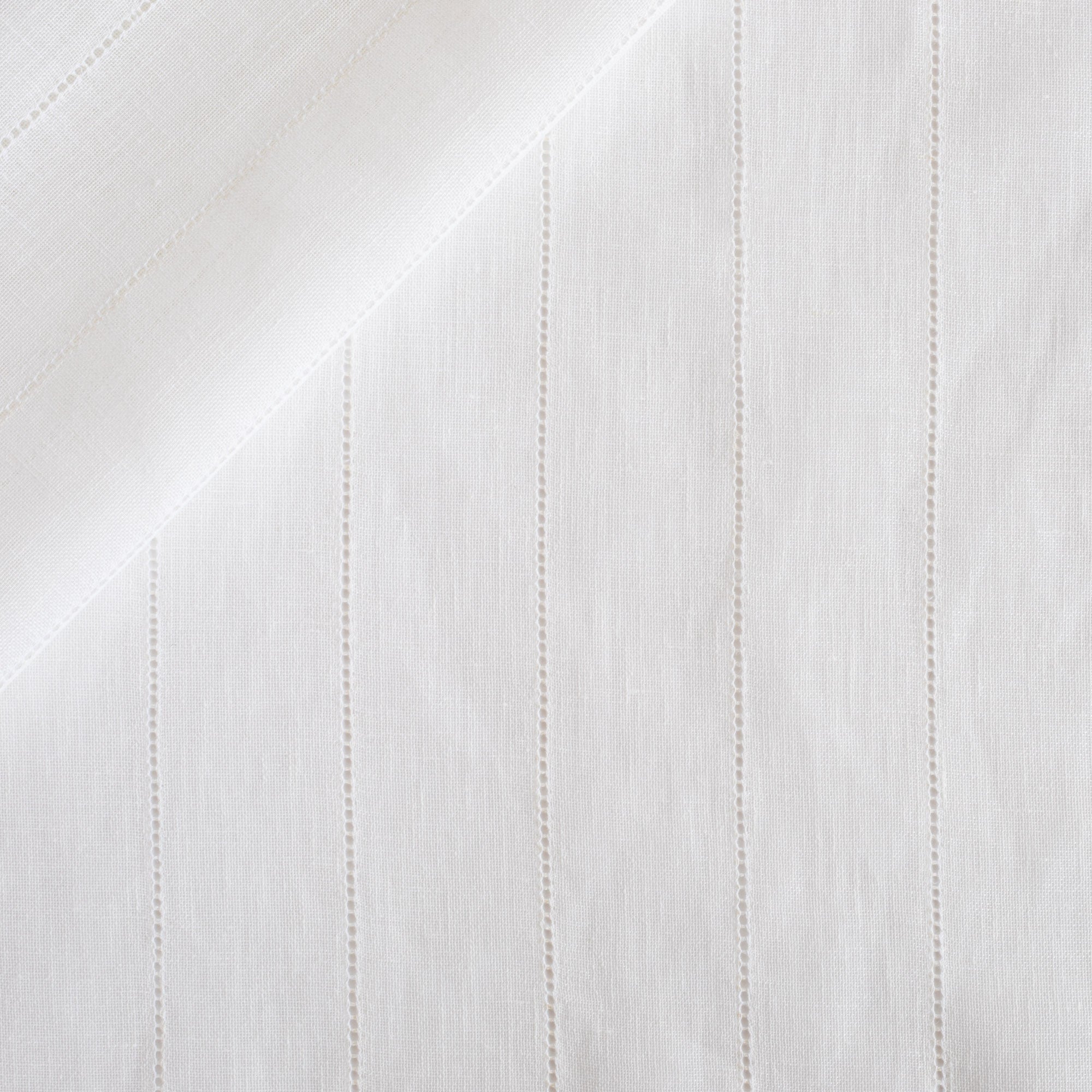Ida Embroidered Sheer Fabric - Cloud White | Elegant Curtains, Bridal Veils & Home Decor