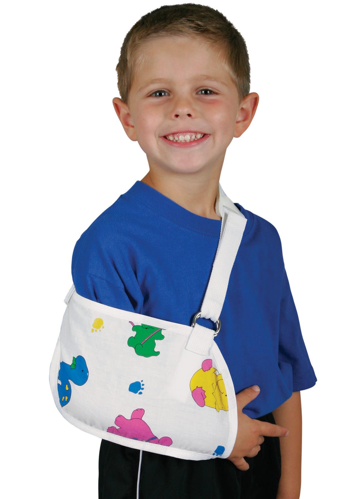 Kids Arm Sling - Adjustable Pediatric Arm Support with Fun Prints for Comfort - Perfect for Broken Arms, Sprains & Post-Surgery Recovery - Ideal for School, Play & Daily Activities
