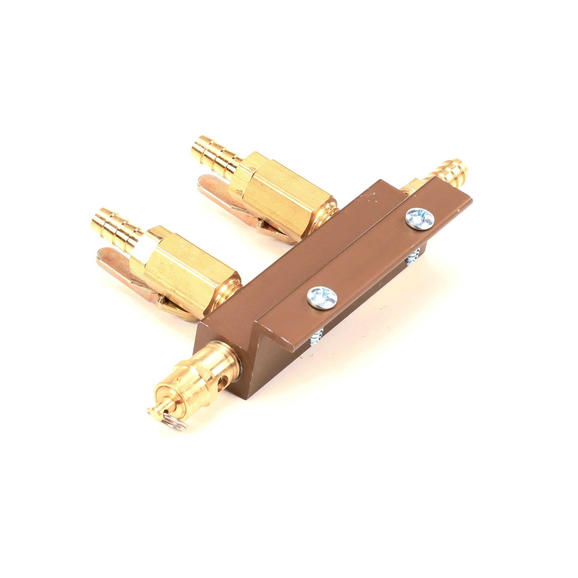 Perlick 20852-2 2 Way Air Distributor - High Quality Brass Air Valve for Draft Beer Systems, Home Brewing & Commercial Use