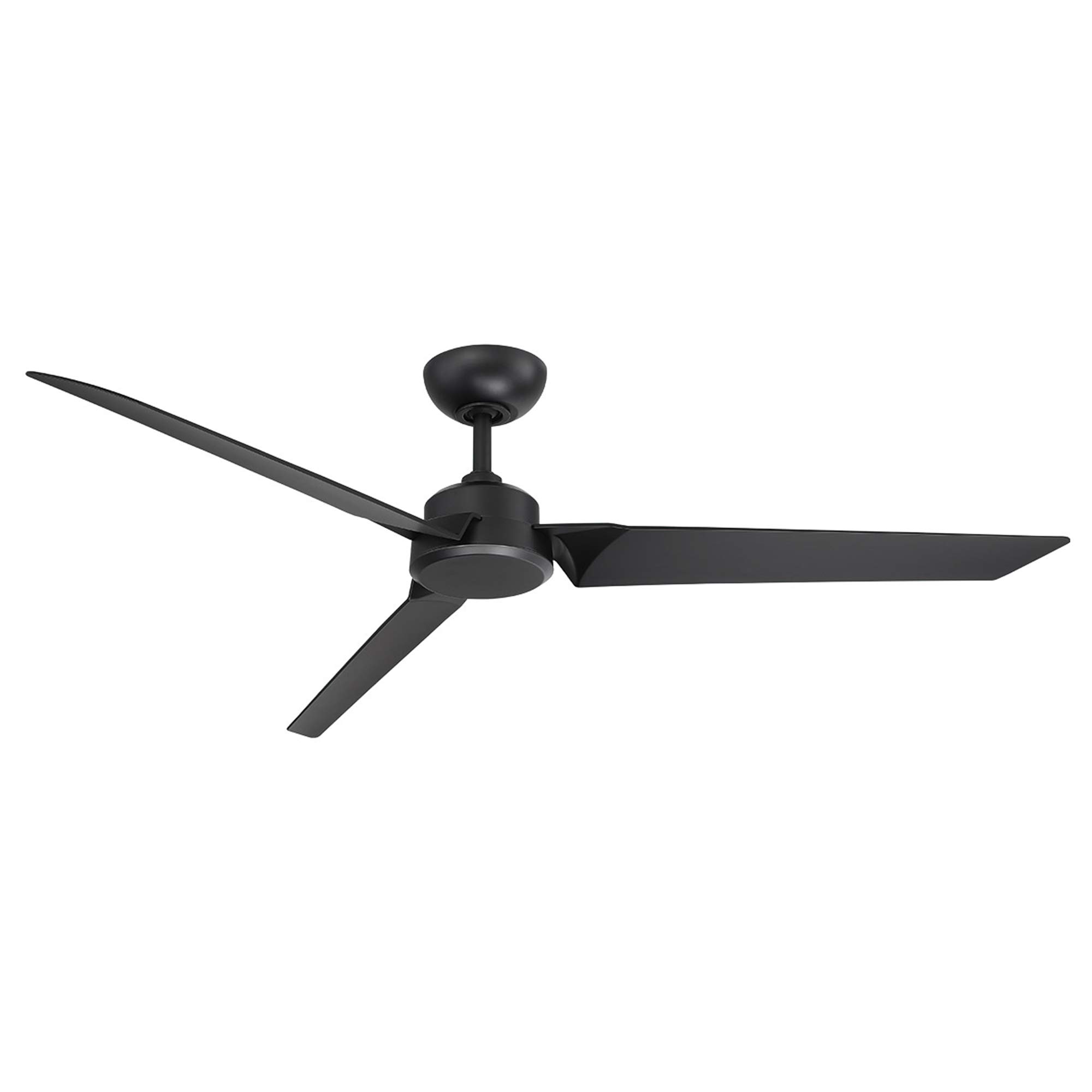 Roboto 62in Smart Ceiling Fan with Remote - Matte Black, 3-Blade, Alexa & Google Assistant Compatible, Works with Samsung Things, iOS & Android App - Perfect for Living Room, Bedroom, and Patio