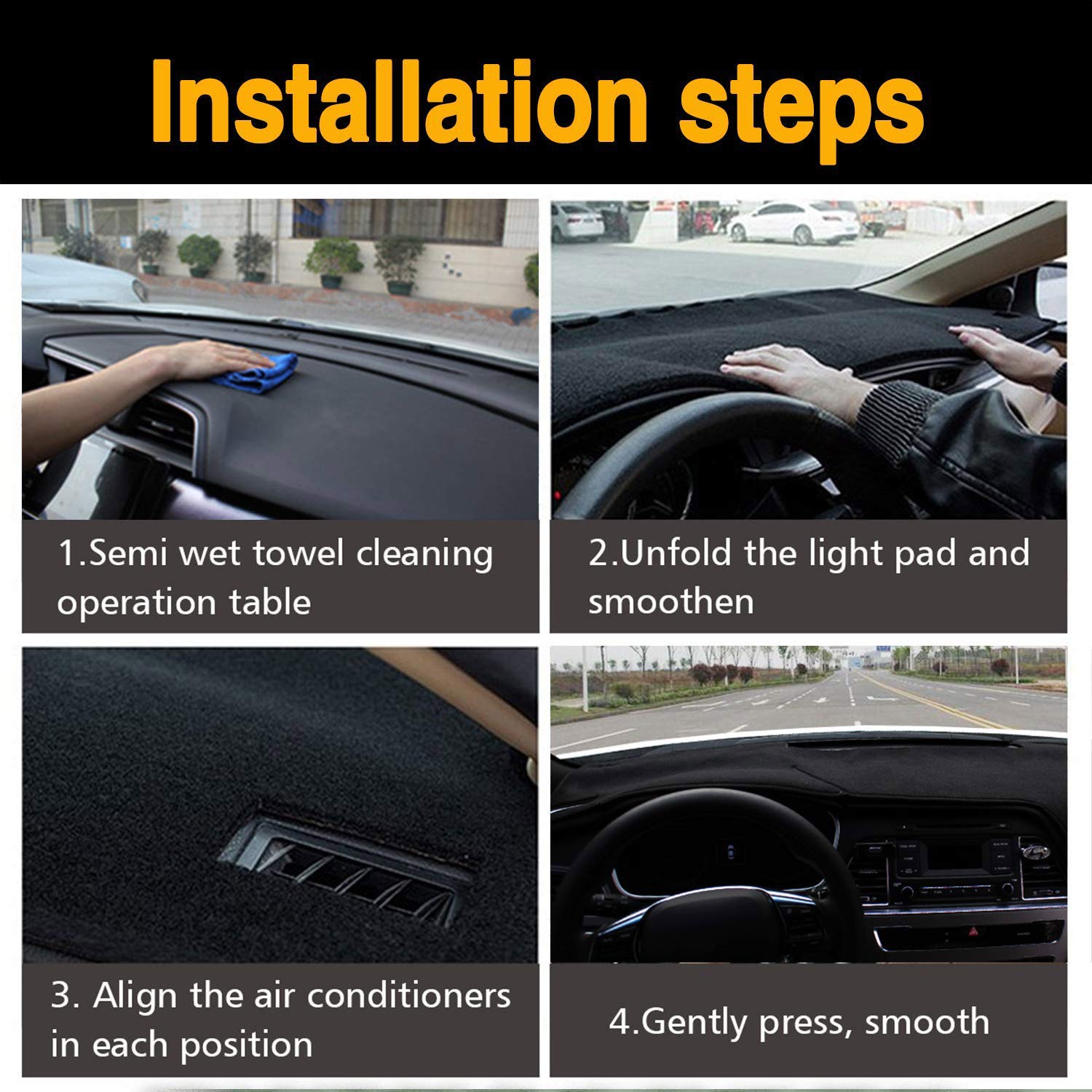 Custom Fit Dashboard Cover Mat for Honda 8th Gen Accord (2008-2013) - Anti-Glare & Crack Protection Interior Accessories | Perfect for Sun Protection & Car Interior Upgrade