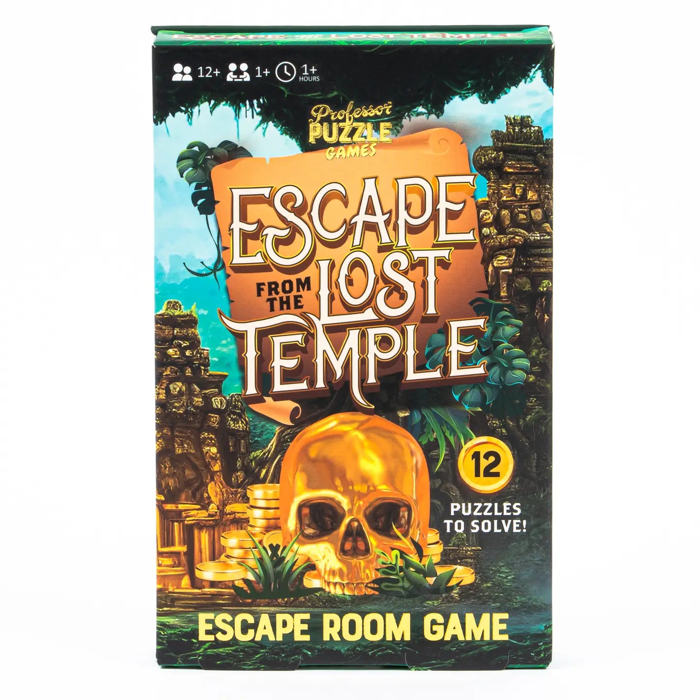 Escape Room Board Game - Escape From The Lost Temple Adventure Game for Family & Friends | Perfect for Game Nights, Team Building & Party Entertainment