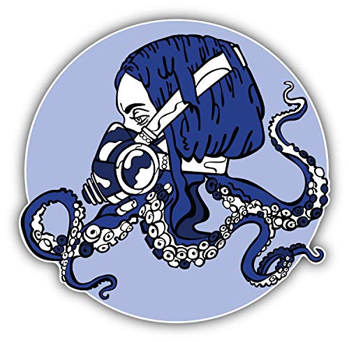 Steampunk Octopus Girl Stickers - 50 Pack for Scrapbooking, DIY Crafts, Bullet Journals, Planners, and Kids Art Projects - Perfect for Home Decor, School Supplies, and Creative Gift Ideas