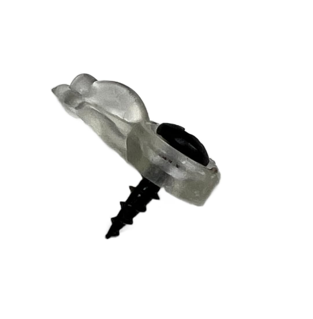 Glass Cabinet Panel Retainer Clips with Screws - 25 Pack (Choose Offset & Color) by E.H.C. - Clear 0/0 Flush - Secure Glass Panels for Kitchen Cabinets, Display Cases & Furniture Assembly
