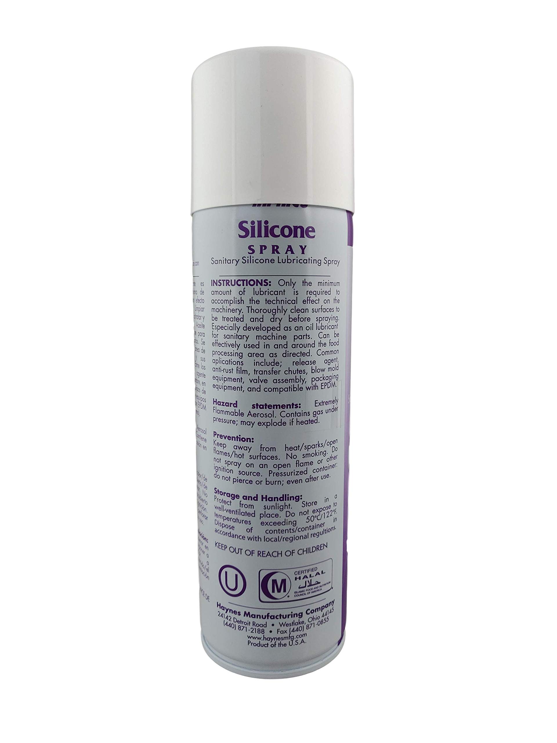 Haynes Silicone Spray Lubricant - 11oz Aerosol Can for Automotive, Home & Industrial Use - Waterproof, Non-Stick, Corrosion Protection - Great for Hinges, Tools, Gaskets & More