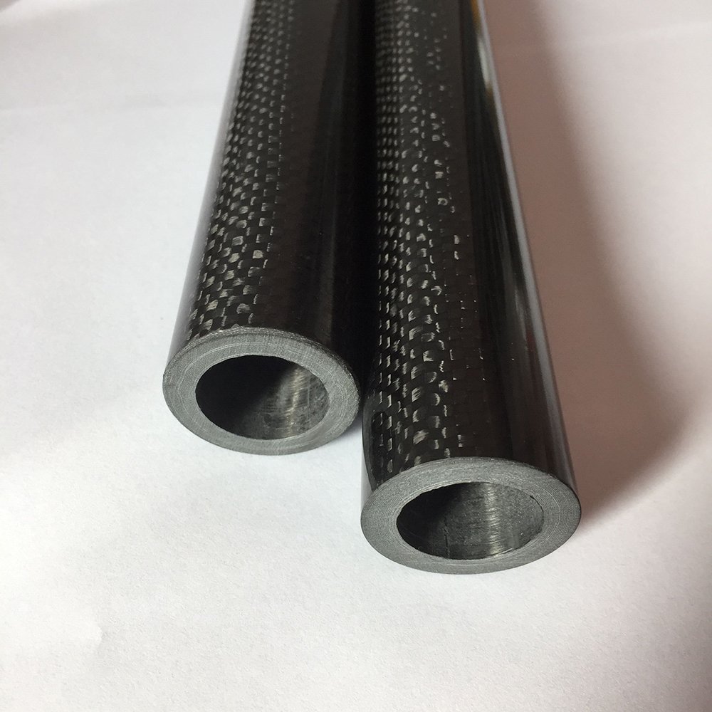 25mm ID x 35mm OD x 1000mm 3K Glossy Carbon Fiber Tube - 5mm Wall Thickness (1 Piece) - Perfect for RC Models, Drone Frames & DIY Projects