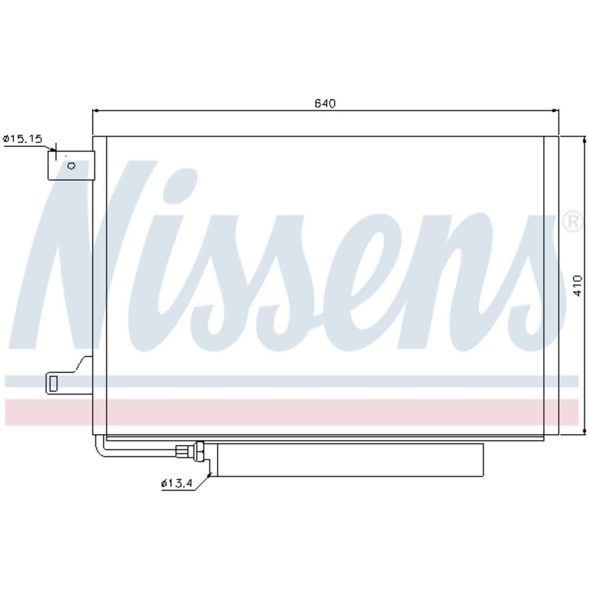 Nissens 94911 AC Condenser for Car Air Conditioning System - Perfect for Auto Repair & Cooling Performance Enhancement