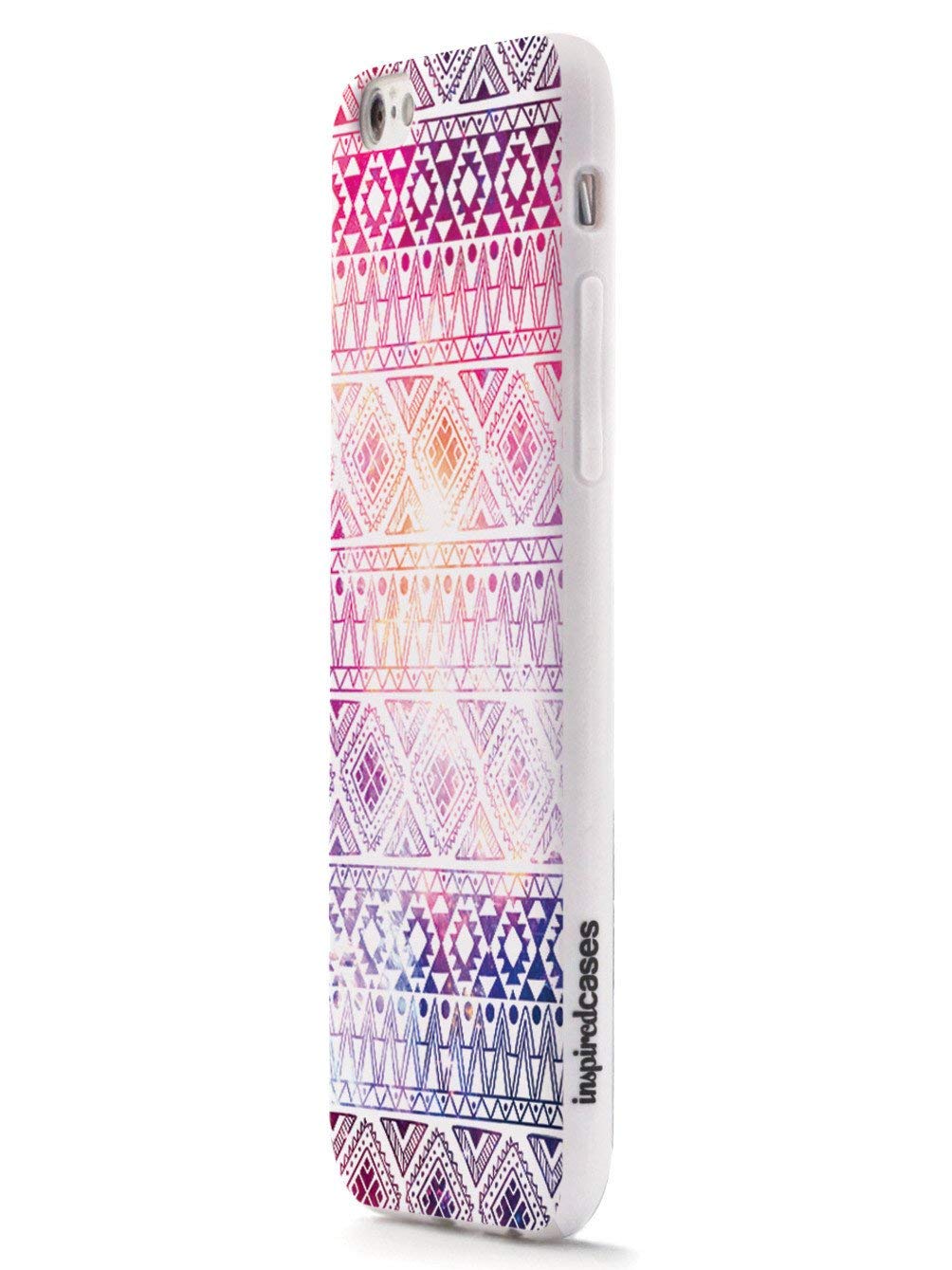 **Inspired Cases for iPhone X/Xs - 3D Textured Protective Phone Cover with Aztec Pattern in White | Durable & Stylish for Everyday Use & Travel**
