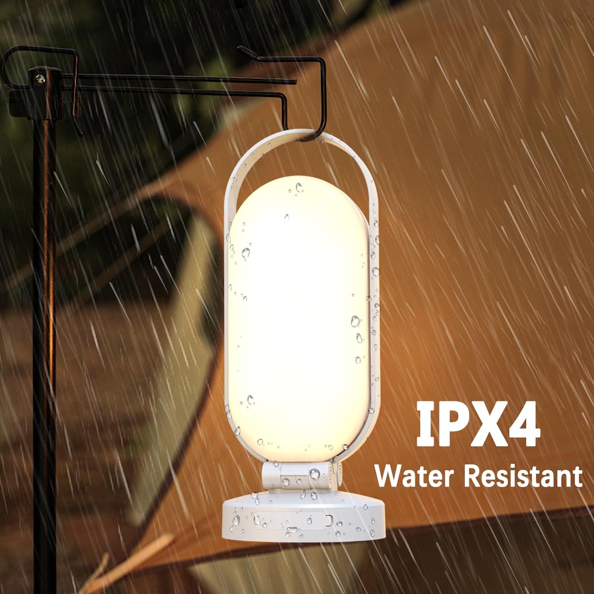 Solar Camping Lantern - 5000mAh Rechargeable LED Light for Outdoor & Indoor Use, Waterproof Portable Light for Camping, Hiking & Emergencies