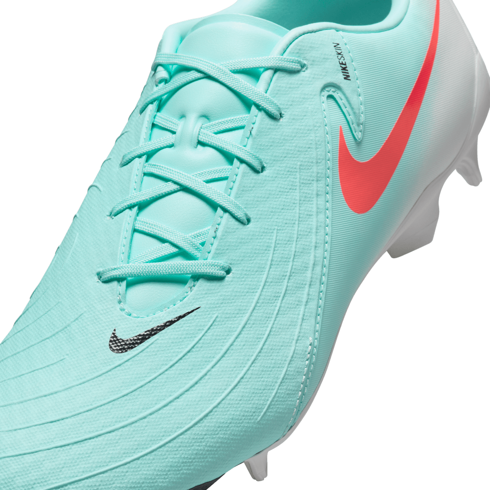 Nike Phantom GX 2 Academy FG/MG Soccer Cleats for Men - Mint/Atomic Red/Black - Firm Ground & Artificial Grass Football Shoes for Training & Matches
