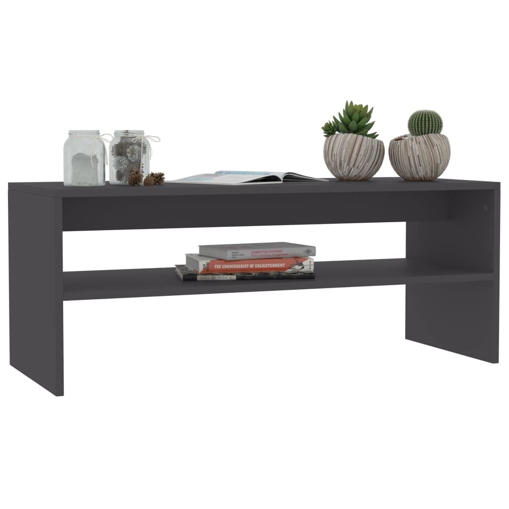 Modern Coffee Table with Storage - 39.4