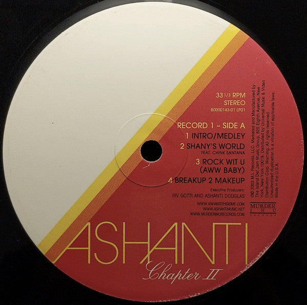 Ashanti Chapter II (2xLP) Vinyl Record - Near Mint or Mint Condition - Perfect for Collectors & Music Lovers