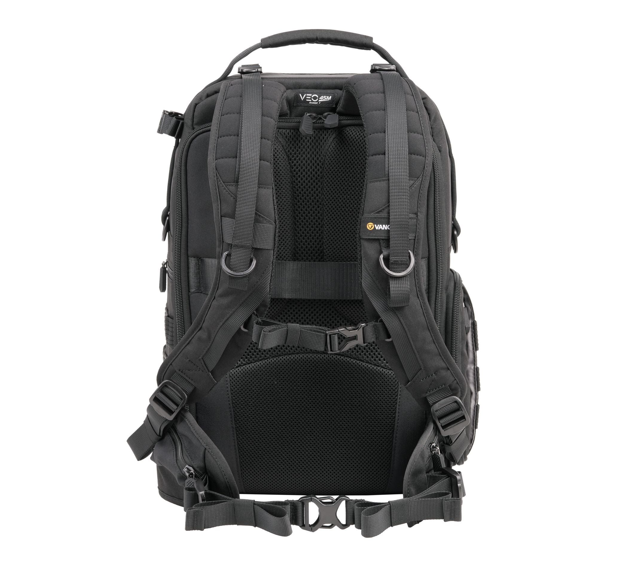 VEO RANGE T 45M BK Waterproof Travel Backpack - 45L Large Capacity Hiking Backpack with USB Charging Port, Black - Perfect for Outdoor Adventures, Camping & Business Travel