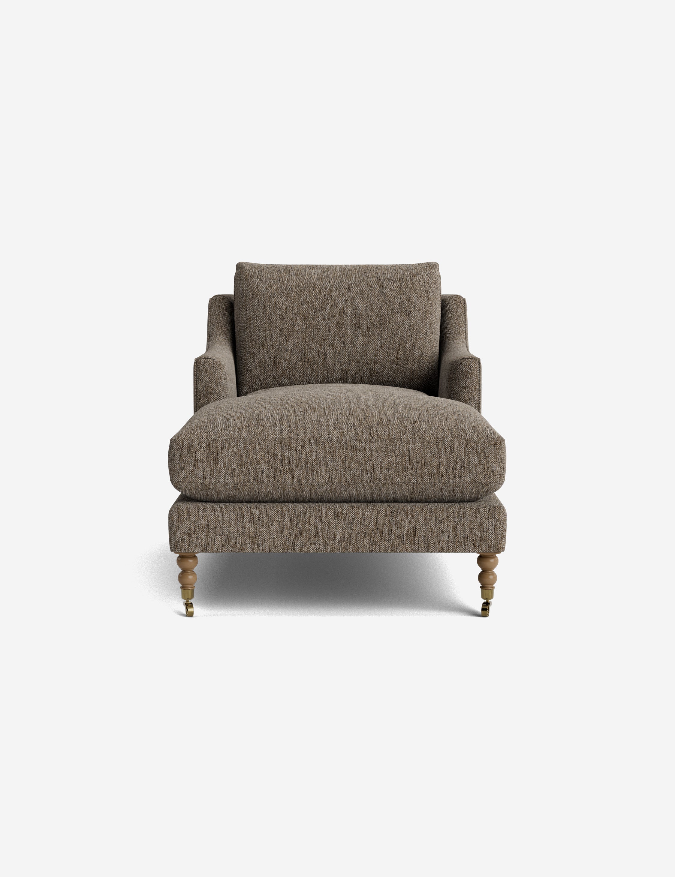 Fabienne Chaise Lounge Chair - Modern Accent Chair for Living Room, Bedroom & Office - Stylish Upholstered Armchair with Wooden Legs - Perfect for Relaxing, Reading & Decorating