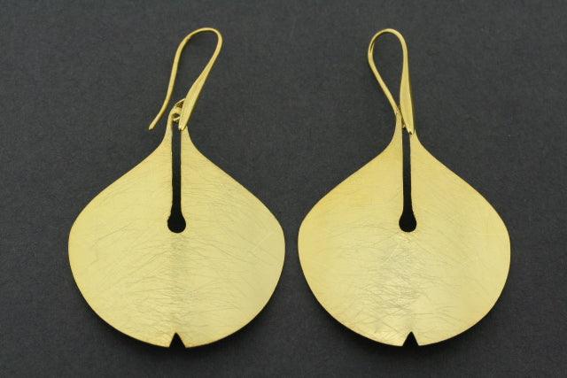 Lilly Earrings Gold Plated - Elegant Floral Dangle Earrings for Women, Perfect for Weddings, Parties & Everyday Wear