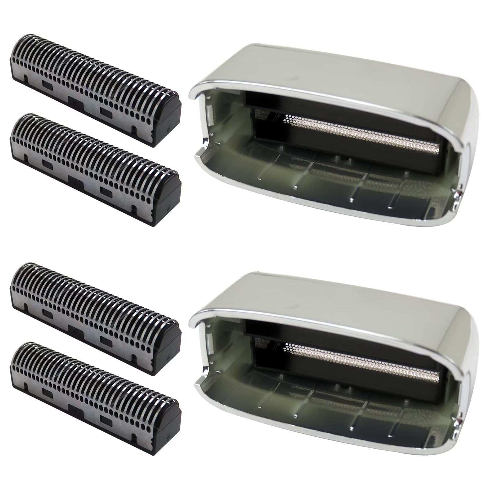 BaBylissPRO Double FXFS2 Electric Shaver Replacement Foil & Cutter Head - Silver | Compatible with BaBylissPRO Double FXFS2 Razors | Perfect for Smooth Shaving at Home or Travel