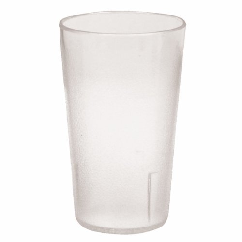 32 oz. Stackable Restaurant Tumbler Cups - Shatterproof Commercial Plastic Drinkware Set of 4 (Clear) - Perfect for Coffee Shops, Fast Food Restaurants & Catering Services