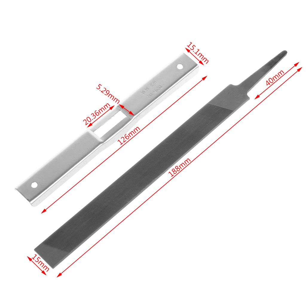 Chainsaw File Sharpening Tool - Professional Depth Gauge Flat File for Lawn Mower Blades | Perfect for Chainsaw Maintenance & Garden Tool Sharpening