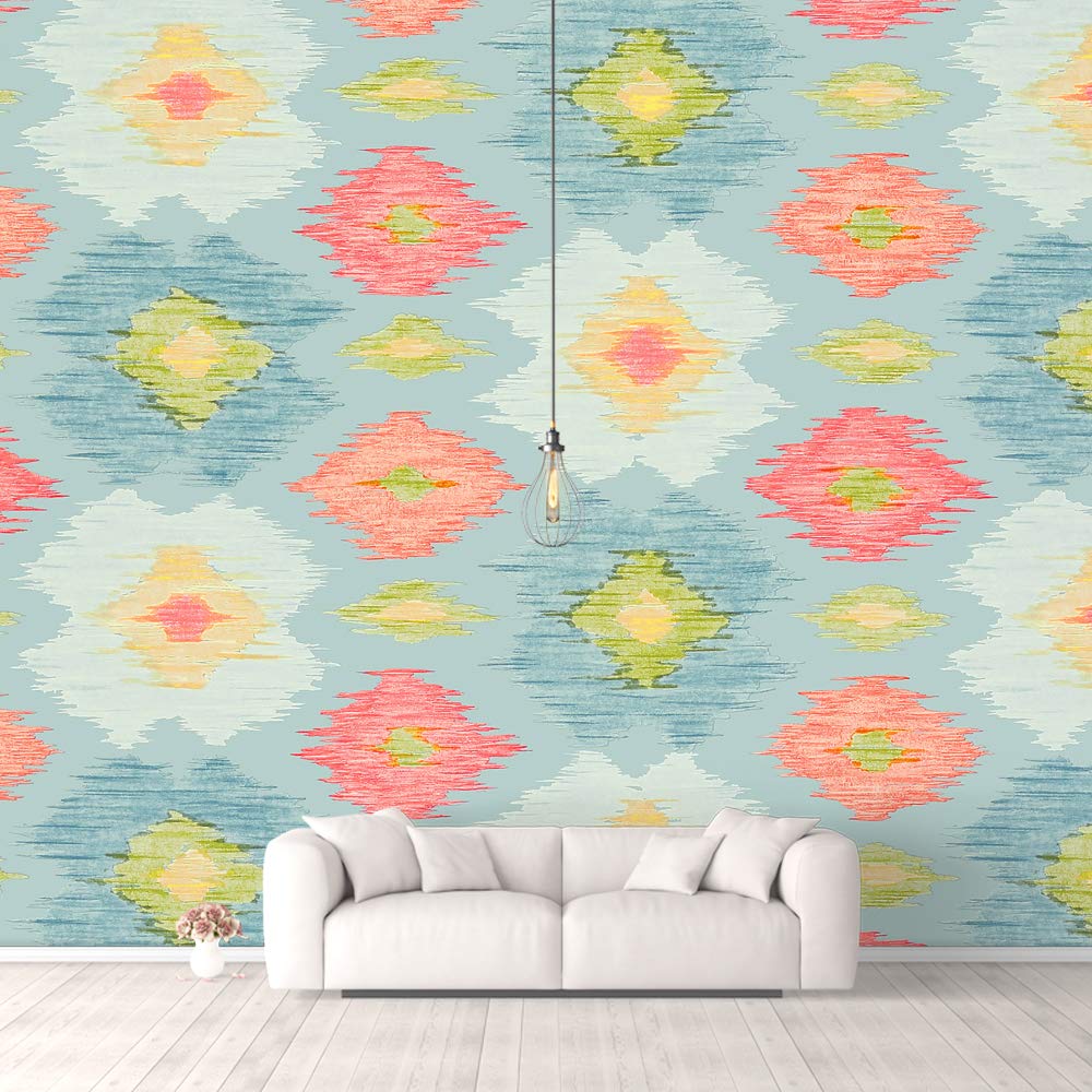 Traditional Floral Peel and Stick Wallpaper - Removable Wall Mural for Bedroom Decor (66x96 inches) - Perfect for Home, Apartment, Nursery & Office Decoration