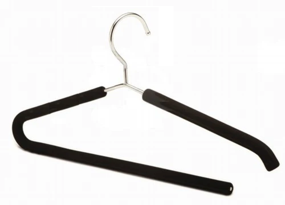 Heavy-Duty Foam Padded Metal Clothes Hanger with Pant Bar - Space Saving Closet Organizer for Suits, Dresses & Pants (Set of 5) - Perfect for Home, Office & Travel Wardrobe Organization