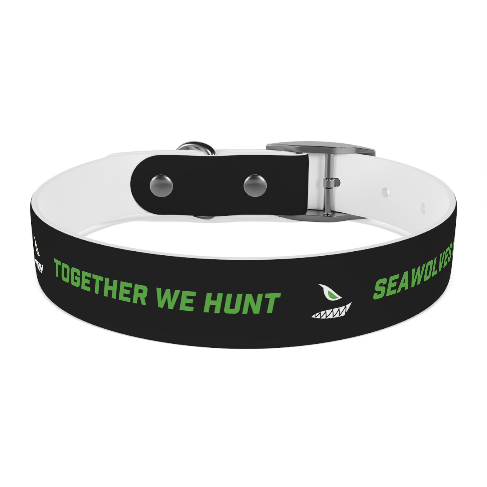 Premium Seawolves Dog Collar - Durable Nylon Pet Collar with Adjustable Buckle for Small Medium Large Dogs - Perfect for Walking, Training & Outdoor Adventures