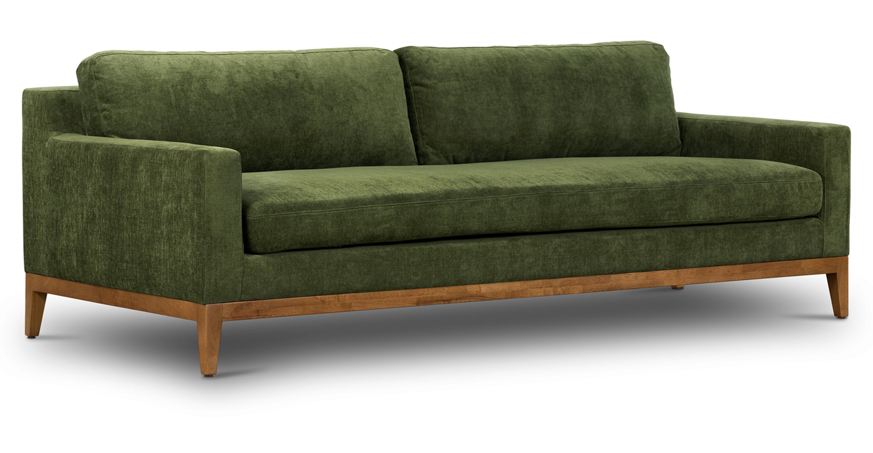 Luxury Zyon Velvet Sofa - Modern Plush Fabric Couch for Living Room, Lounge & Home Decor - Comfortable Sectional Sofa with Soft Velvet Upholstery