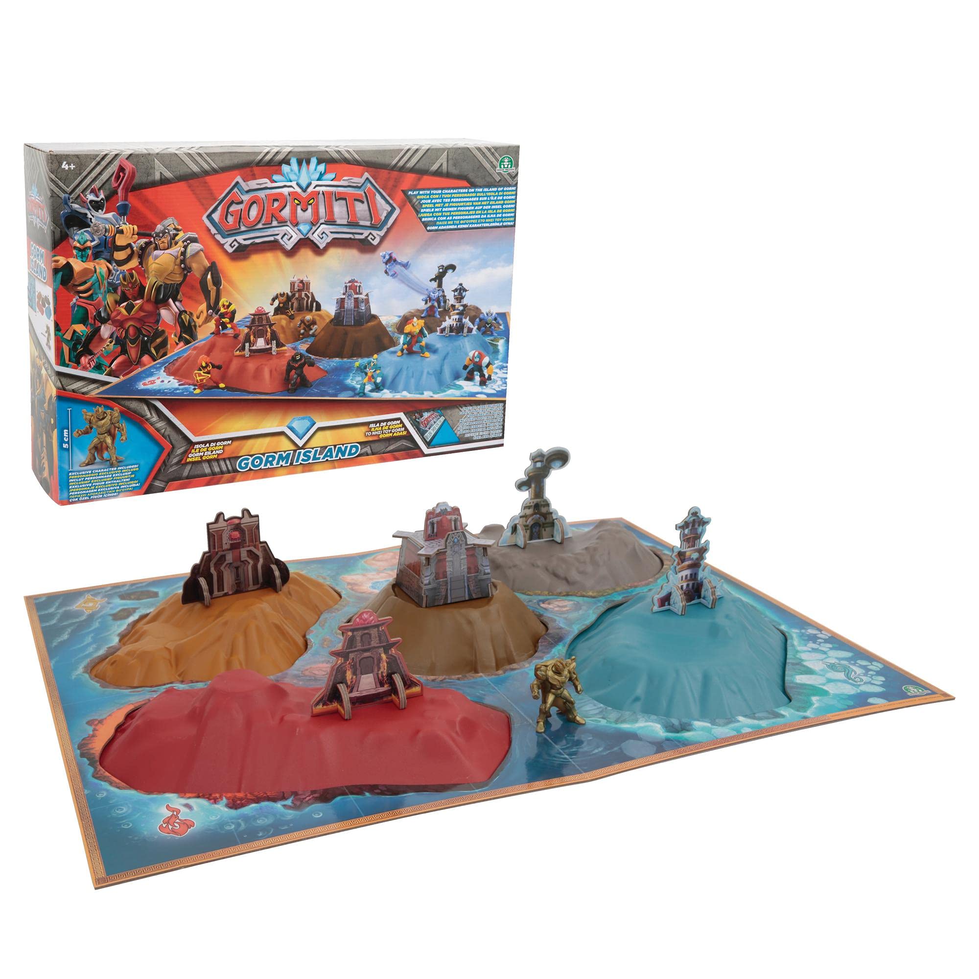 Gormiti Gorm Island Playset with Exclusive Action Figure - Collectible Toy for Kids, Perfect for Imaginative Play and Adventure Scenes
