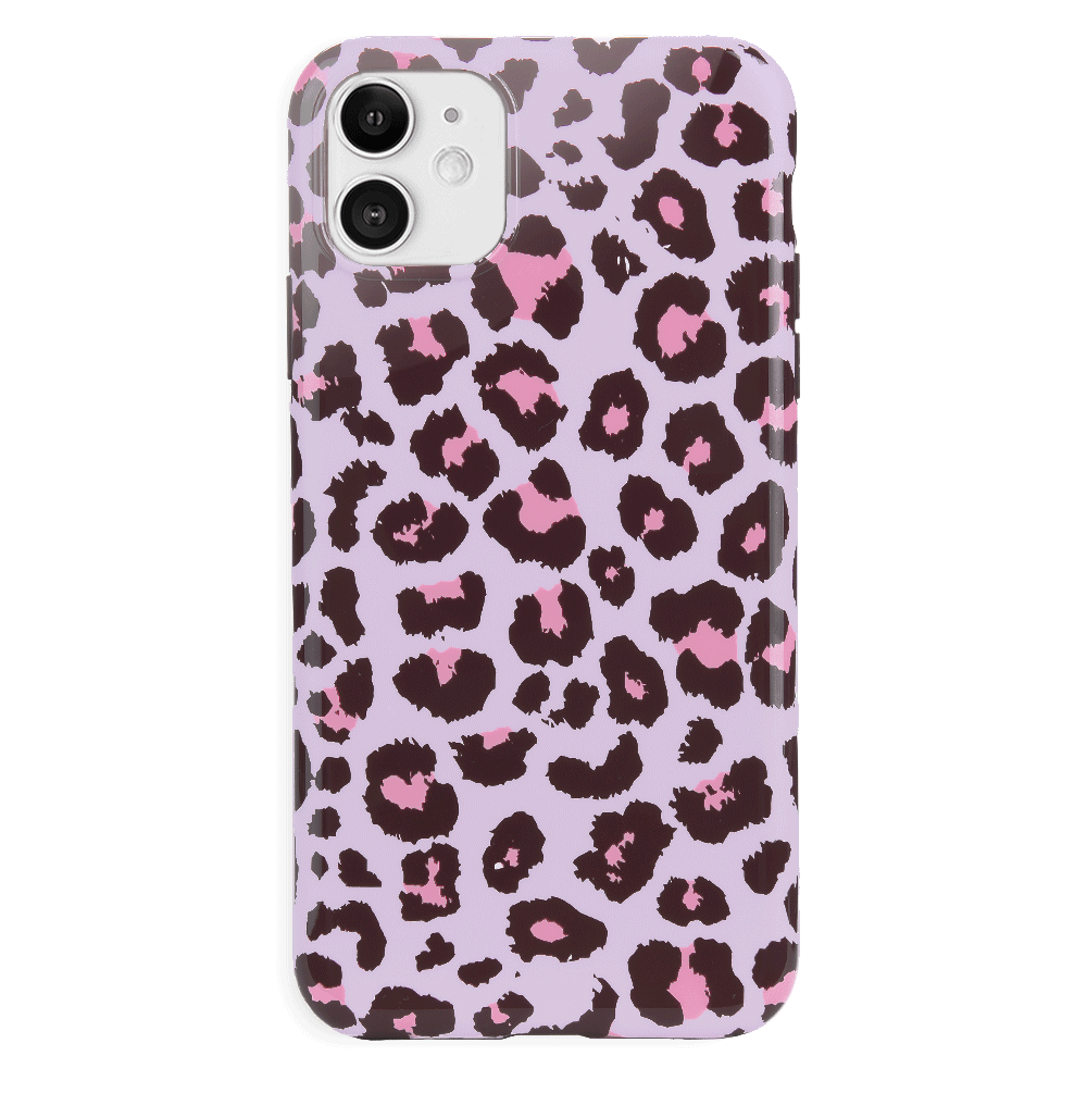 Stylish Pink Leopard Print iPhone Case - Trendy Protective Cover for iPhone Models | Perfect Gift for Women & Girls | Great for Everyday Use, Travel & Fashion Accessories