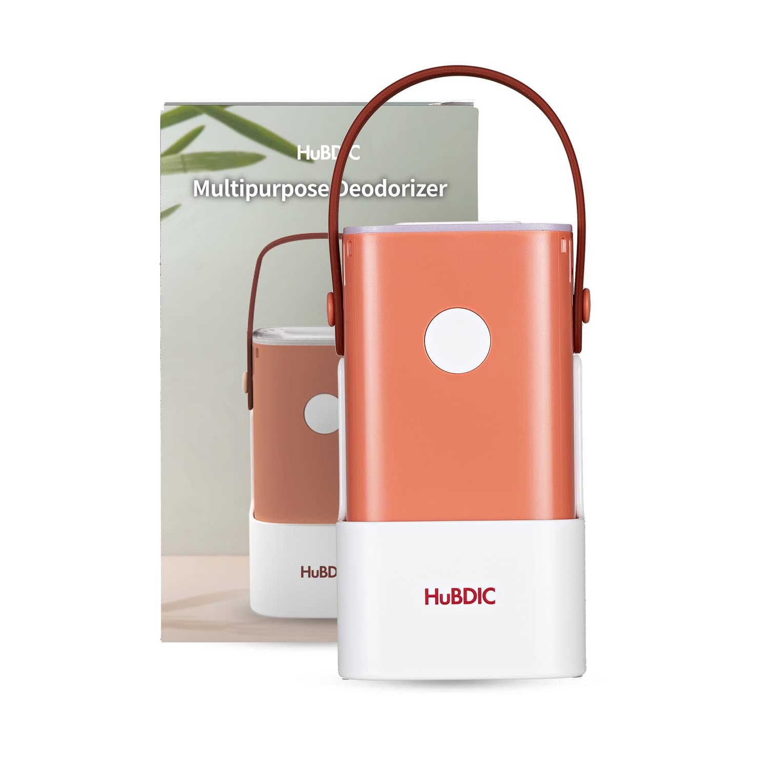 HubiCare Mini Portable Air Purifier - Cordless HEPA-Free Air Cleaner for Odor Elimination in Cars, Pet Areas & Closets - Compact Travel Purifier for Home, Office & Nursery (Pink)