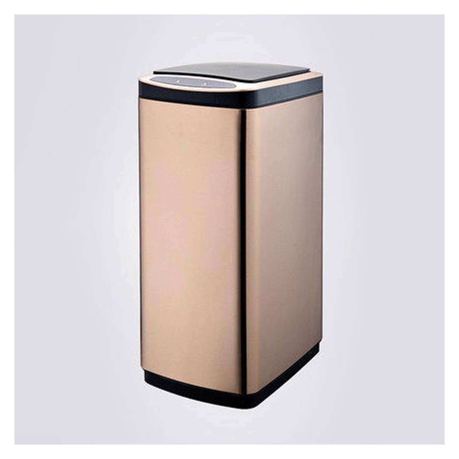 Stainless Steel Automatic Touch-Free Trash Can with Lid - 20L/30L Large Capacity Kitchen Garbage Bin for Home, Office & Indoor Use | Smart Sensor Trash Can for Hands-Free Waste Disposal (Rectangular Design)
